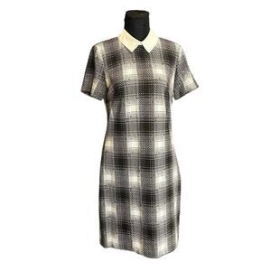 Tommy Hilfiger Black and White Plaid. Sheath Dress Size 6 Career Wear